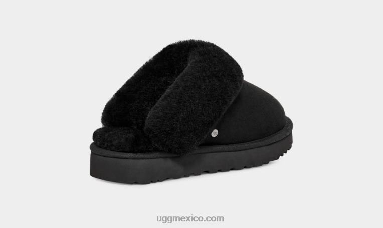 negro 00NF398 UGG mujer zapatilla clásica ii