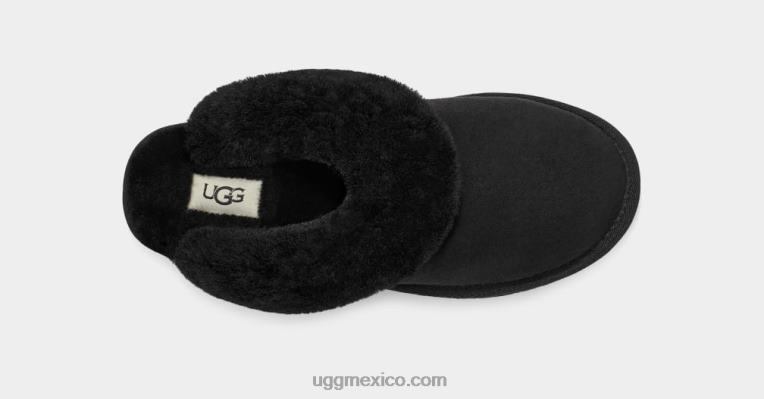 negro 00NF398 UGG mujer zapatilla clásica ii