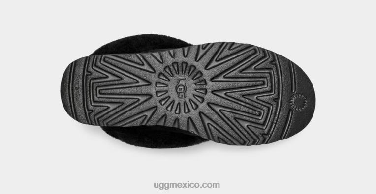 negro 00NF398 UGG mujer zapatilla clásica ii