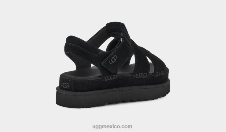 negro 00NF456 UGG mujer correa estrella dorada