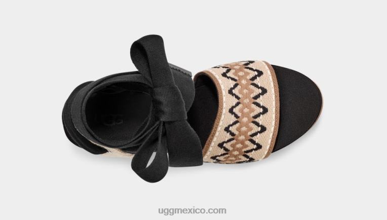negro 00NF500 UGG mujer envoltura de tobillo de abad
