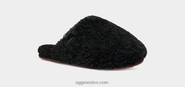 negro 00NF585 UGG mujer tobogán maxi rizado