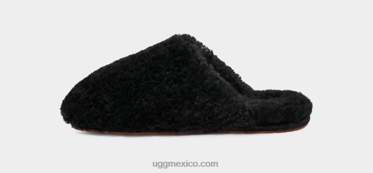 negro 00NF585 UGG mujer tobogán maxi rizado
