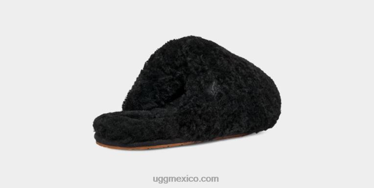 negro 00NF585 UGG mujer tobogán maxi rizado