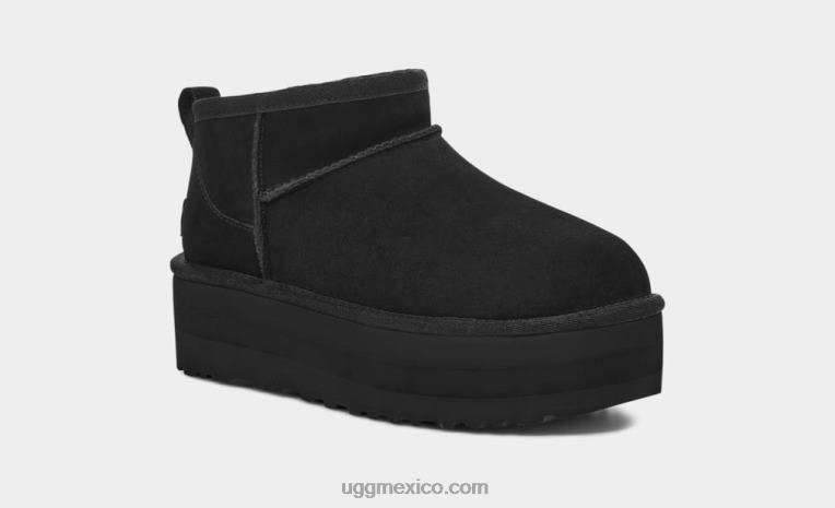 negro 00NF589 UGG mujer ultra mini plataforma clásica