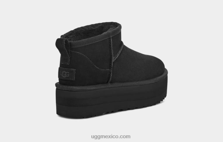 negro 00NF589 UGG mujer ultra mini plataforma clásica