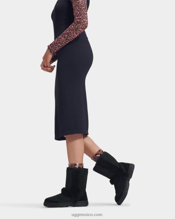 negro 00NF61 UGG mujer rayos de sol corto
