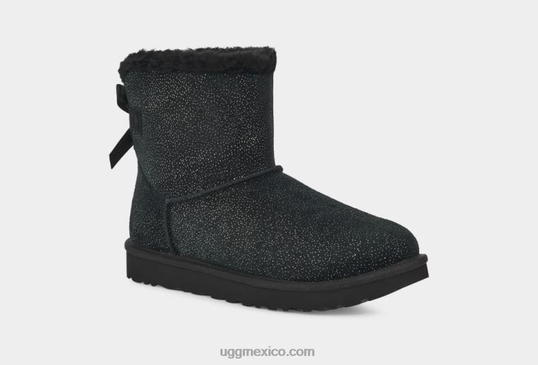 negro 00NF627 UGG mujer mini bailey arco centelleo