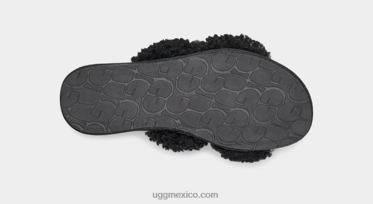 negro 00NF680 UGG mujer maxi scuffetta rizado