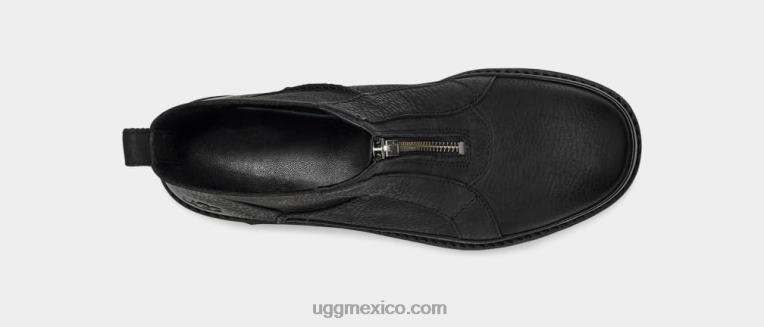 negro 00NF691 UGG mujer cremallera frontal deconstruida