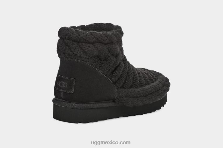 negro 00NF702 UGG mujer punto mini grueso clásico