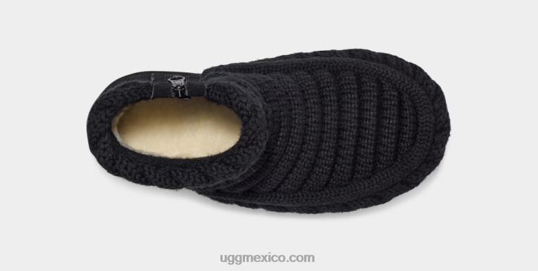 negro 00NF702 UGG mujer punto mini grueso clásico