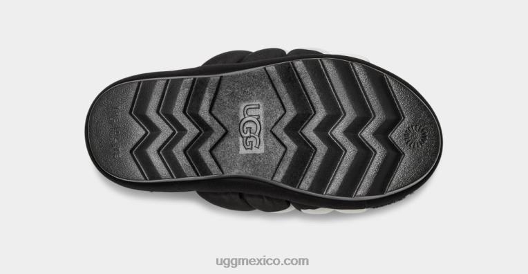 negro 00NF706 UGG mujer logotipo de diapositiva maxi