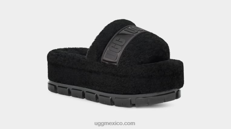 negro 00NF734 UGG mujer fluffita claro