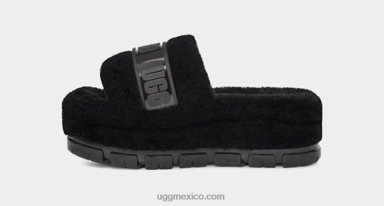 negro 00NF734 UGG mujer fluffita claro