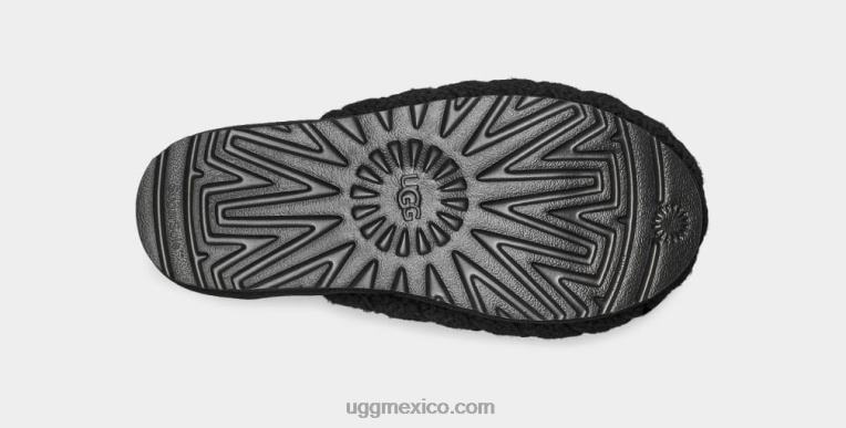 negro 00NF759 UGG mujer bota clásica alta de punto grueso