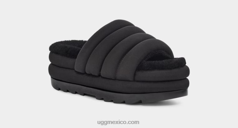 negro 00NF761 UGG mujer tobogán maxi