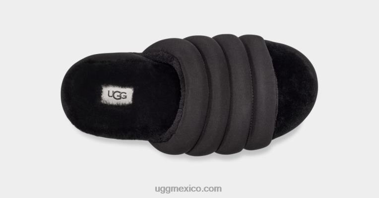 negro 00NF761 UGG mujer tobogán maxi