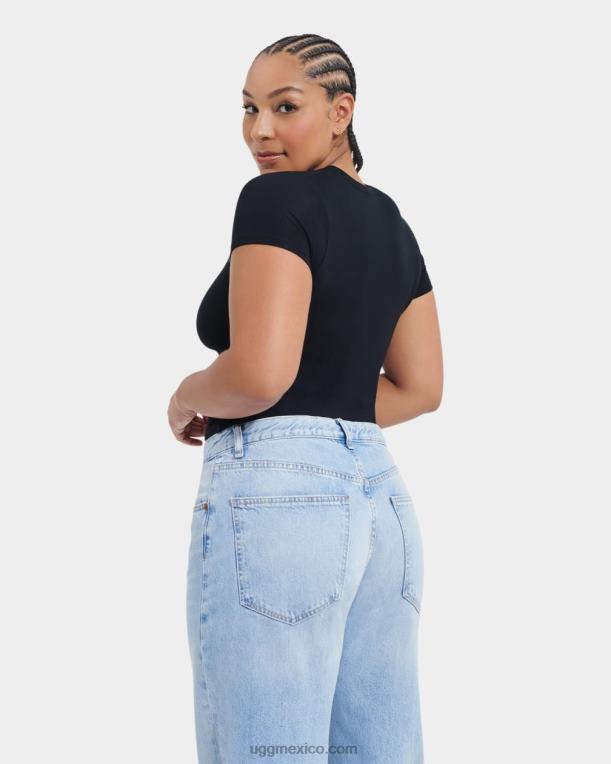 negro 00NF914 UGG mujer miriam camiseta de bebé