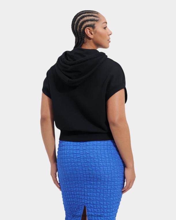 negro 00NF988 UGG mujer sudadera con capucha sin mangas