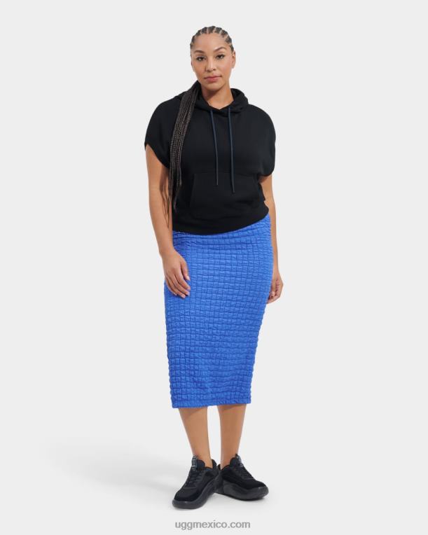 negro 00NF988 UGG mujer sudadera con capucha sin mangas