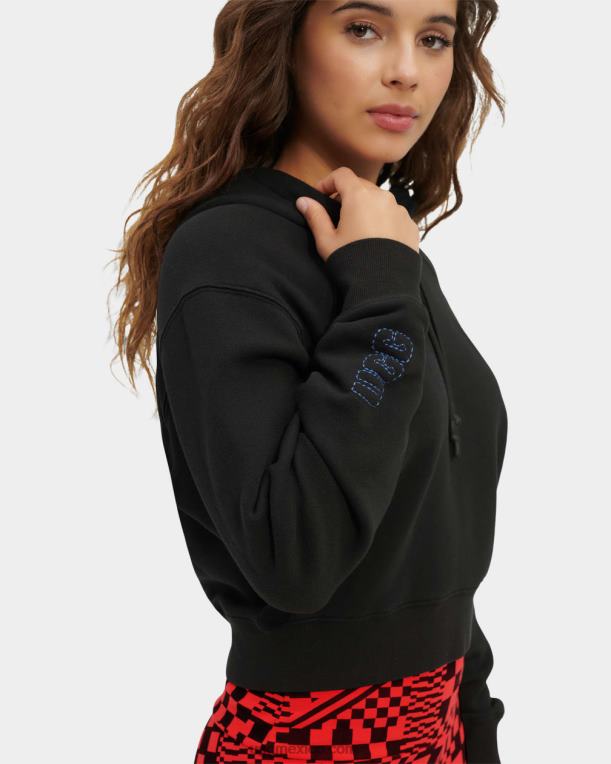 negro 00NF999 UGG mujer sudadera con capucha mallory