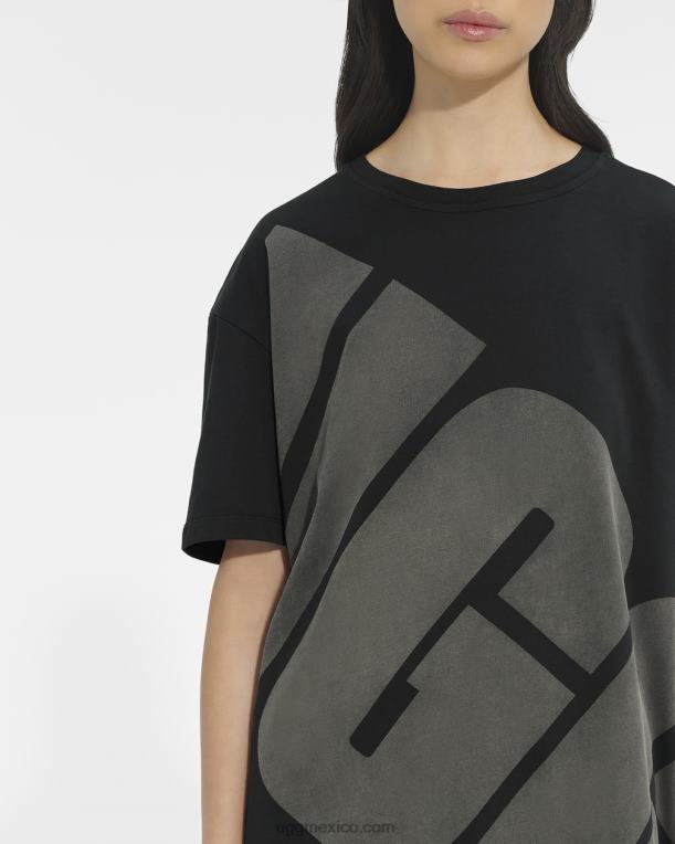 negro/carbón 00NF1321 UGG mujer camiseta con logo jacqueline