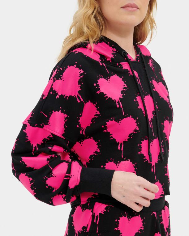 negro/rosa chicloso 00NF191 UGG mujer sudadera corta keira