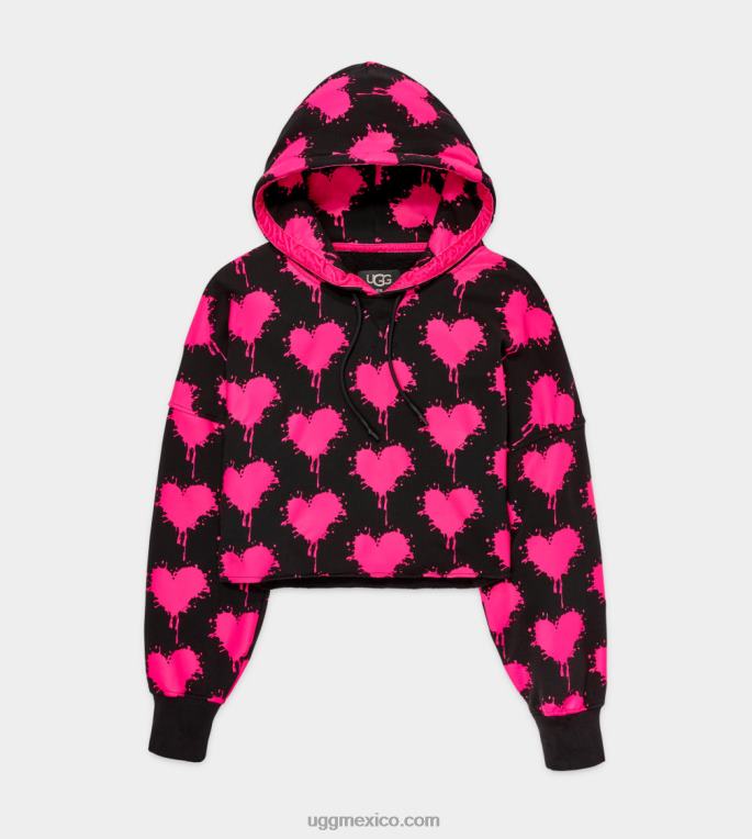 negro/rosa chicloso 00NF191 UGG mujer sudadera corta keira