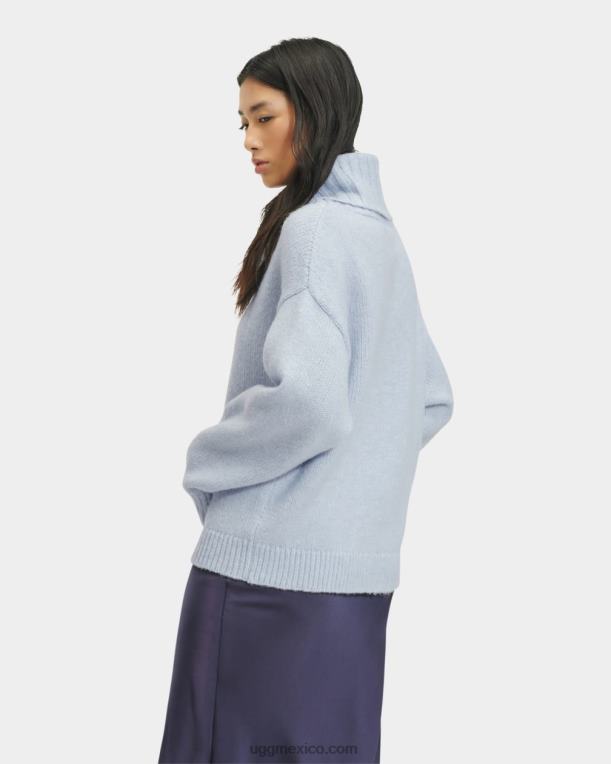 niebla del océano 00NF1126 UGG mujer jersey de cuello vuelto lylah metalizado