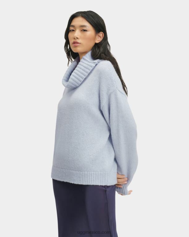 niebla del océano 00NF1126 UGG mujer jersey de cuello vuelto lylah metalizado