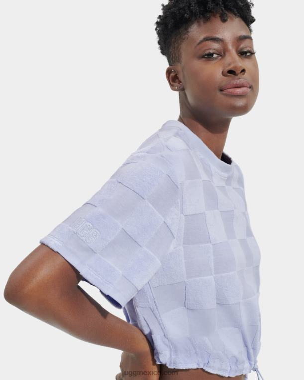 niebla del océano 00NF879 UGG mujer top de manga corta a cuadros teagin