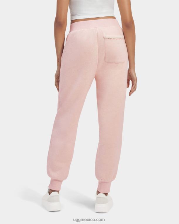 niebla rosa 00NF1065 UGG mujer logotipo de pantalón de vellón adherido daylin