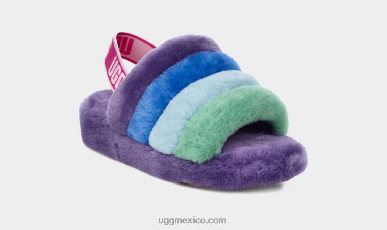 orgullo arcoiris morado 00NF837 UGG mujer orgullo pelusa sí diapositiva