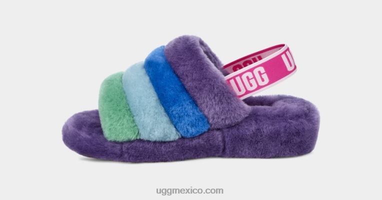 orgullo arcoiris morado 00NF837 UGG mujer orgullo pelusa sí diapositiva