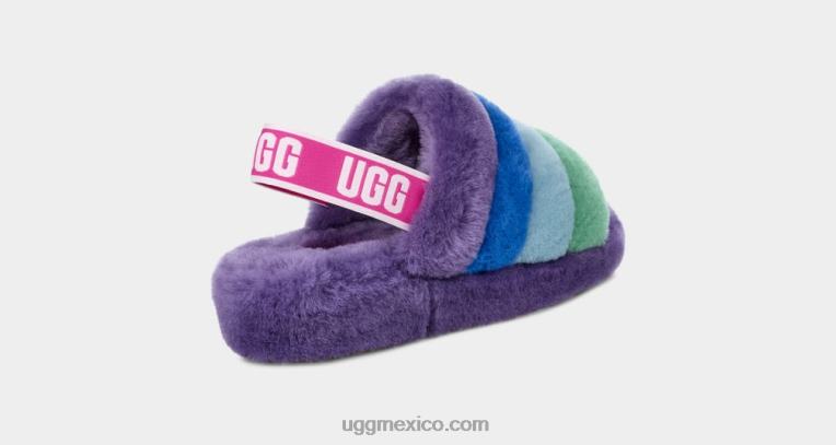 orgullo arcoiris morado 00NF837 UGG mujer orgullo pelusa sí diapositiva