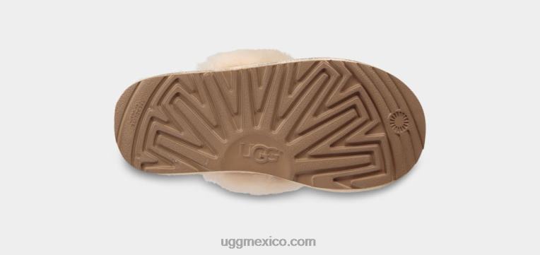 oro 00NF2087 UGG niños pantuflas acogedoras ii metalizadas