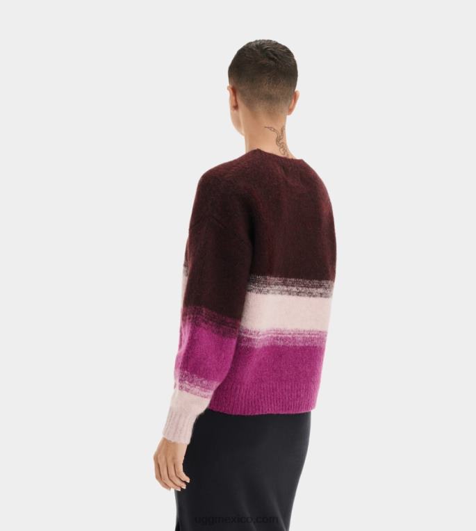 palisandro multi 00NF2261 UGG mujer suéter alessa con cuello redondo