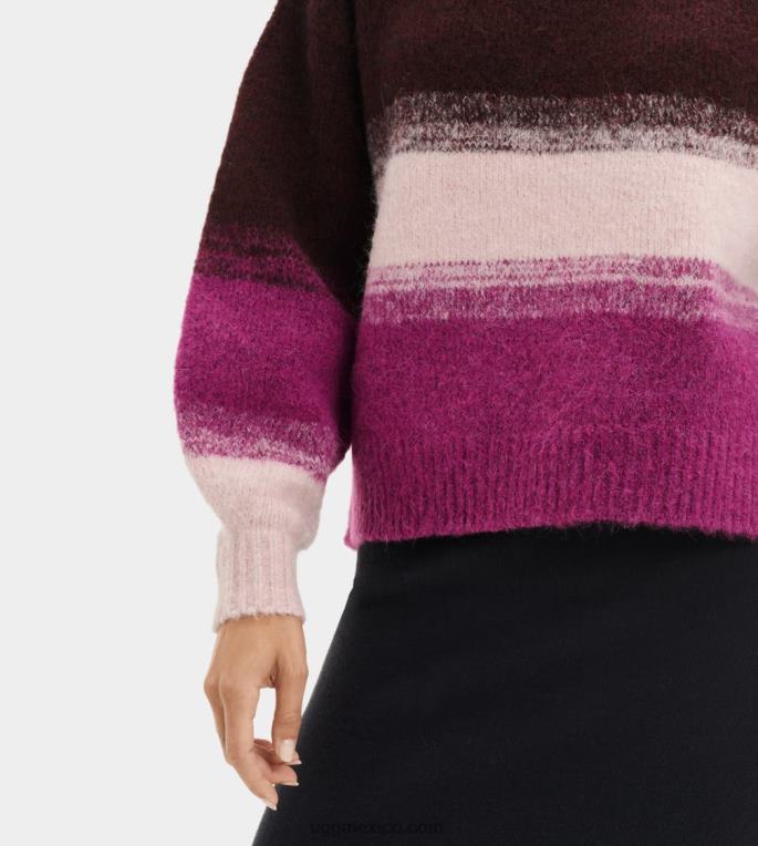 palisandro multi 00NF2261 UGG mujer suéter alessa con cuello redondo