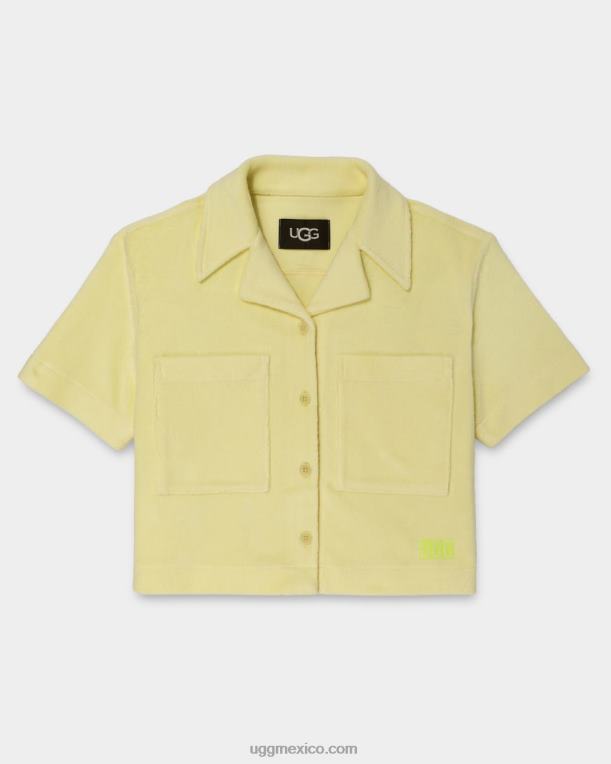 panal 00NF910 UGG mujer camisa saniyah de manga corta con botones