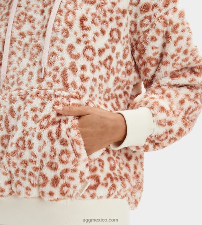 pantera blanca 00NF1281 UGG mujer sudadera con capucha sherpa loyra