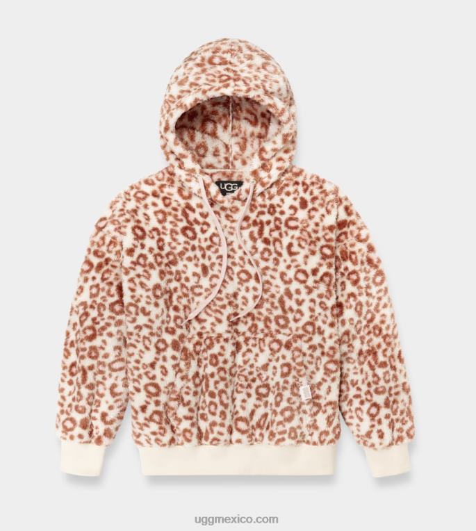 pantera blanca 00NF1281 UGG mujer sudadera con capucha sherpa loyra