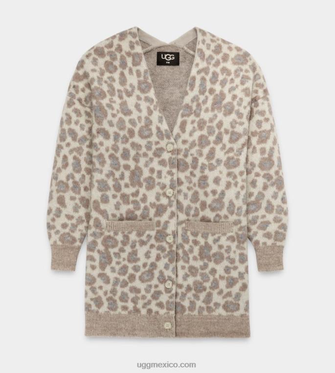 pantera crema 00NF87 UGG mujer cárdigan oversize