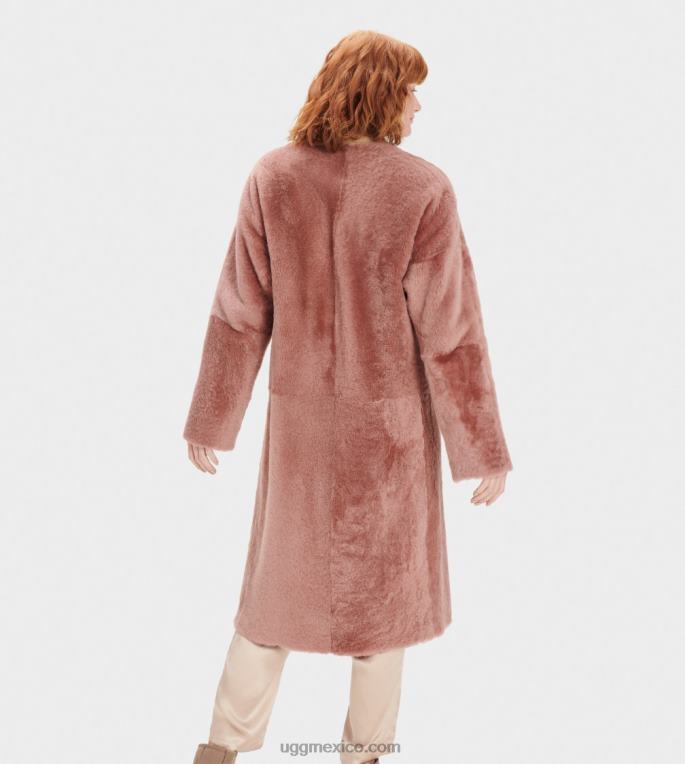 película sepia 00NF188 UGG mujer abrigo de borrego reversible remy