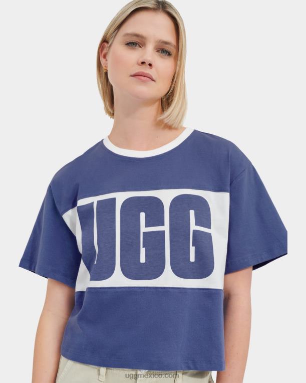 piedra de la luna 00NF2165 UGG mujer playera con logo de colores combinados de Jordene