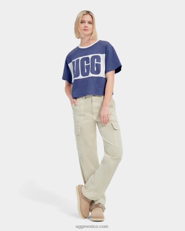 piedra de la luna 00NF2165 UGG mujer playera con logo de colores combinados de Jordene