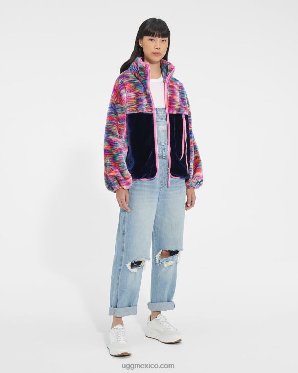 pixelar 00NF108 UGG mujer chamarra sherpa marlene pixelada
