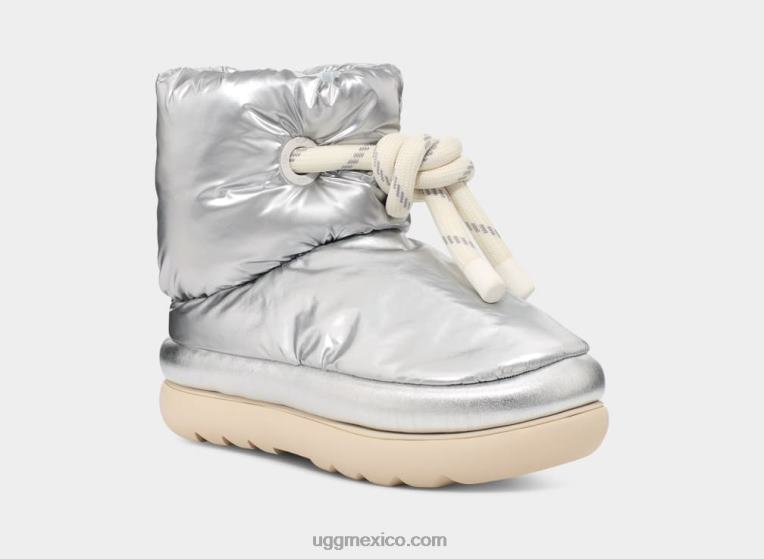 plata metálica 00NF736 UGG mujer maxi corto clásico metalizado