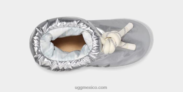 plata metálica 00NF736 UGG mujer maxi corto clásico metalizado