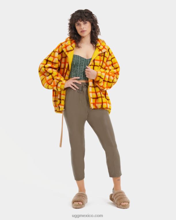punk a cuadros canarios 00NF2274 UGG mujer chaqueta olympia a cuadros punk